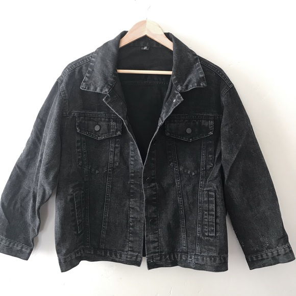 RELISTED Boho Embroidered Oversized Embroidered Jean Jacket - Picture 13 of 14